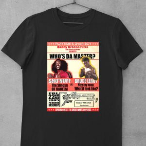 Sho Nuff T-Shirt Shonuff Vs Bruce Leroy Martial Arts Film