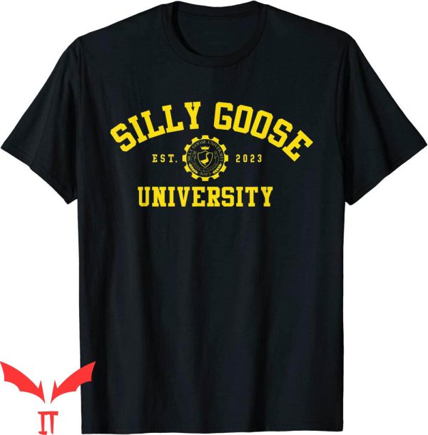 Silly Goose University T-Shirt Funny And Cute School Bird