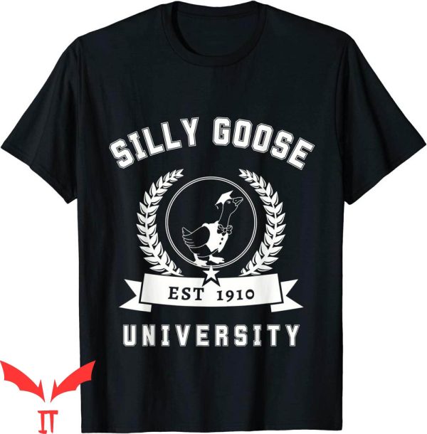 Silly Goose University T-Shirt Funny Meme Duck School