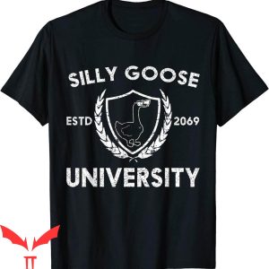 Silly Goose University T-Shirt Funny Meme School Bird