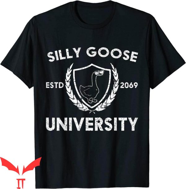 Silly Goose University T-Shirt Funny Meme School Bird