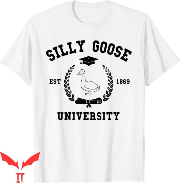 Silly Goose University T-Shirt Humor Minimalist Meme School