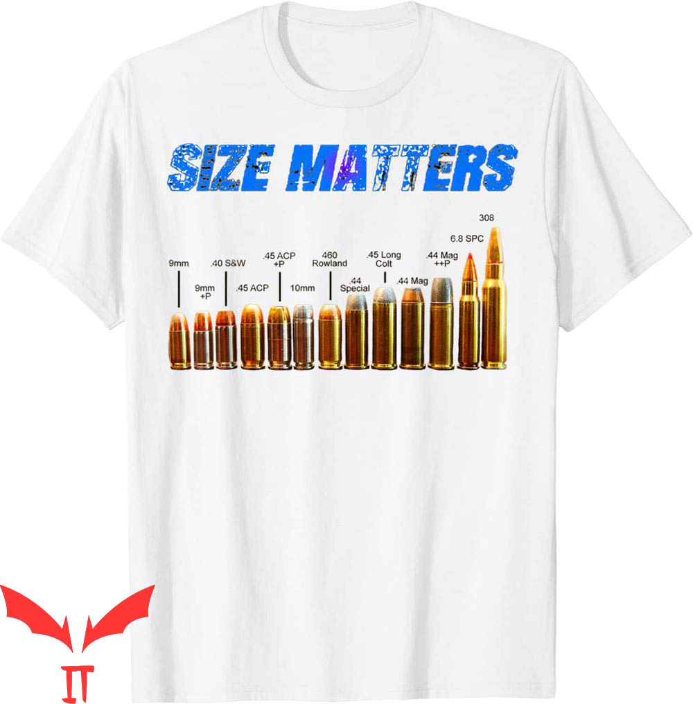 Size Matters Bullet T-Shirt Funny Gun Lovers Sports Tee Size Matters Bullet T-Shirt Funny Gun Lovers Sports Tee