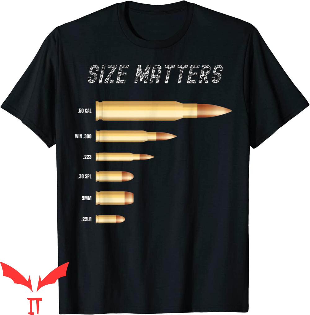 Size Matters Bullet T-Shirt Gun Caliber Lovers Sports Tee Size Matters Bullet T-Shirt Gun Caliber Lovers Sports Tee