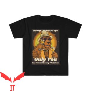 Smokey Bear T Shirt Boozy The Bear Funny Unisex T Shirt