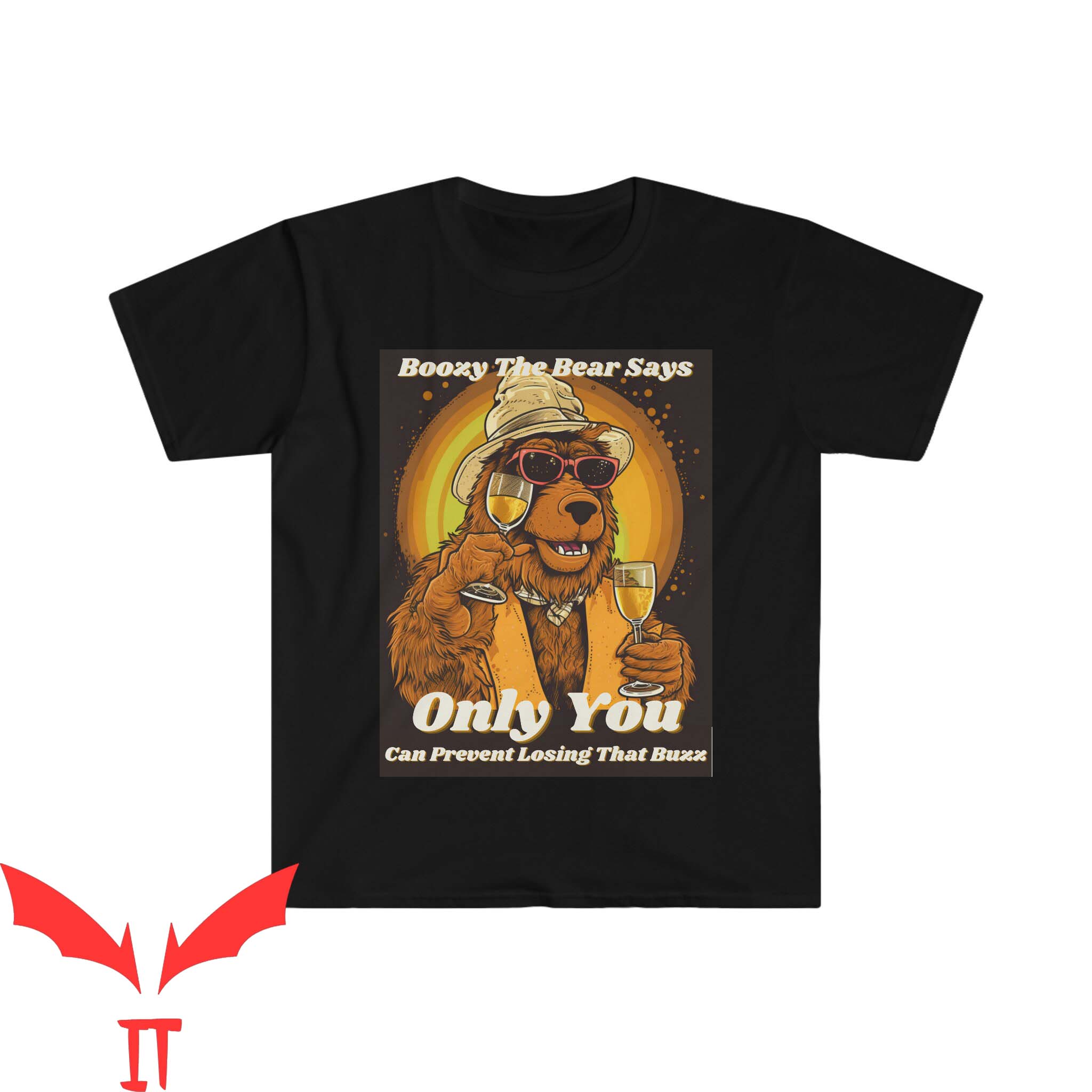 Smokey Bear T Shirt Boozy The Bear Funny Unisex T Shirt Smokey Bear T Shirt Boozy The Bear Funny Unisex T Shirt