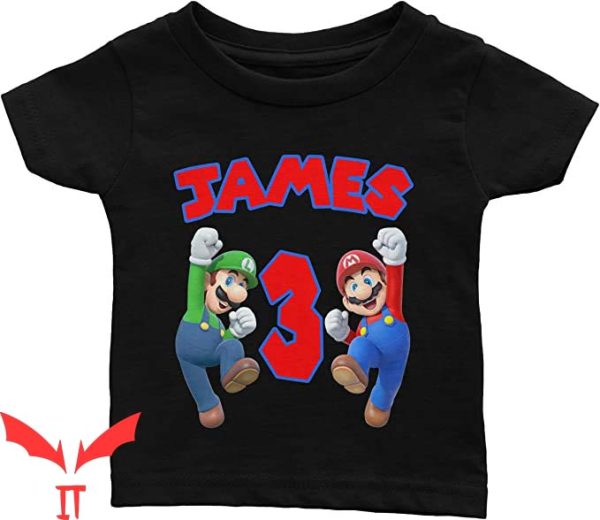 Super Mario Birthday T Shirt Super Gamer Mario Family