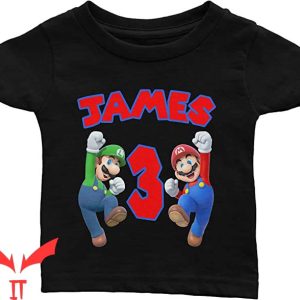 Super Mario Birthday T Shirt Super Gamer Mario Family