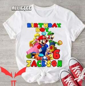 Super Mario Birthday T Shirt Super Mario 6th Jackson
