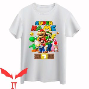 Super Mario Birthday T Shirt Super Mario Matching Gift