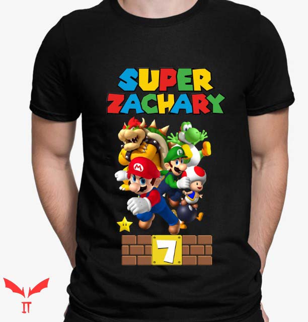 Super Mario Birthday T Shirt Super Mario Birthday T Shirt