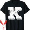 Varsity Letter T-Shirt K Capital Alphabet Monogram Club