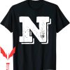 Varsity Letter T-Shirt N Alphabet College Monogram Club