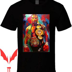 Vintage Boxing T-Shirt Champion Belt Fighter Pop Colorful