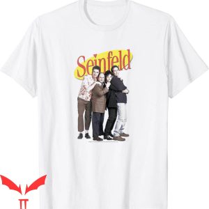 Vintage Seinfeld T-Shirt Group Cast Logo Comedy Sitcom
