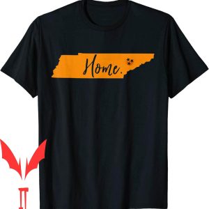 Vintage Tennessee T-Shirt Home State Orange Flag Football
