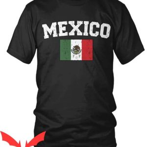 Vlone Mexico T Shirt Distressed Mexico Country Flag Shirt