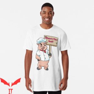 Where’s The Beef T-Shirt Pig Funny Vintage Quote Tee