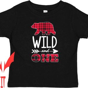 Wild Ones T-Shirt Inktastic Plaid Bear Wild With Arrow Baby