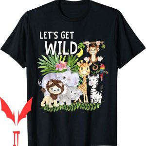 Wild Ones T-Shirt Lets Get Wild Zoo Animals Safari Party