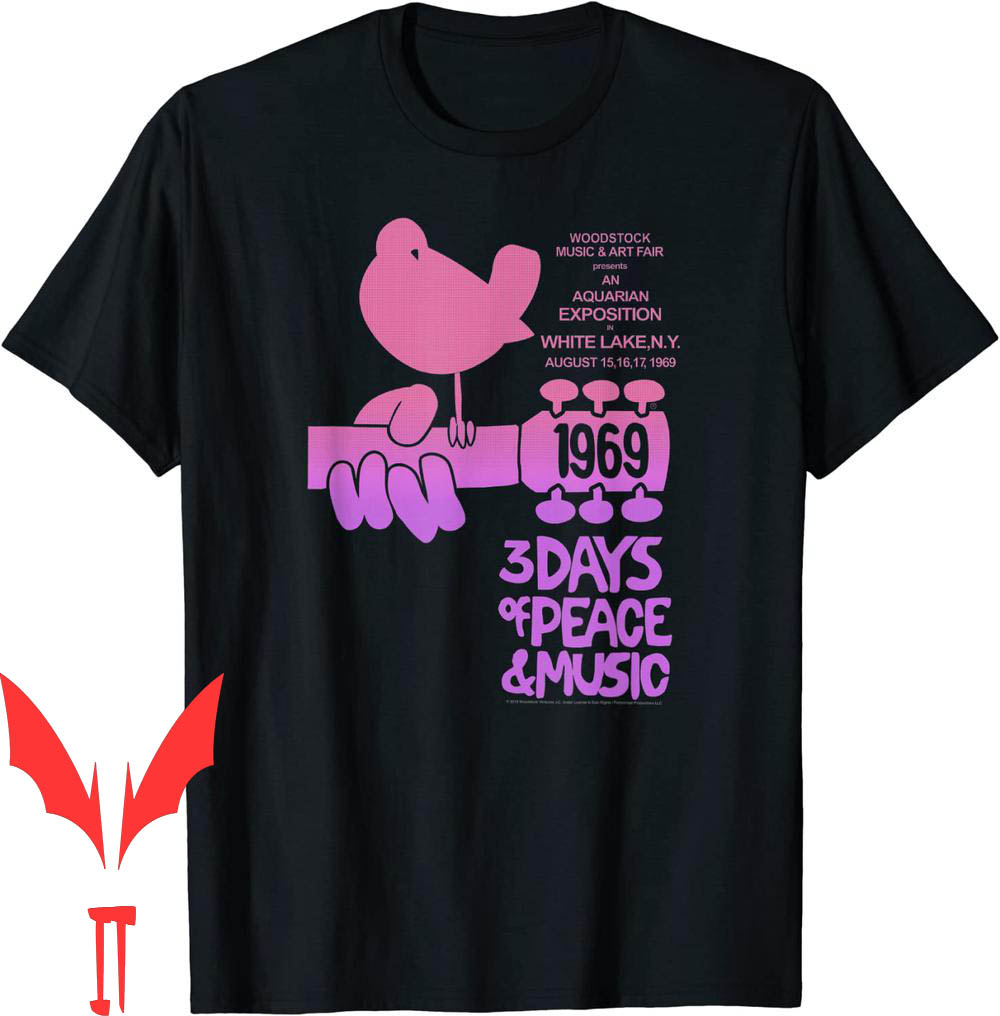 Woodstock 99 T-Shirt Original Event Pink Aquarian Woodstock 99 T-Shirt Original Event Pink Aquarian