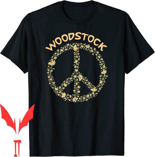 Woodstock 99 T-Shirt Peanuts 50th Anniversary Peace Sign