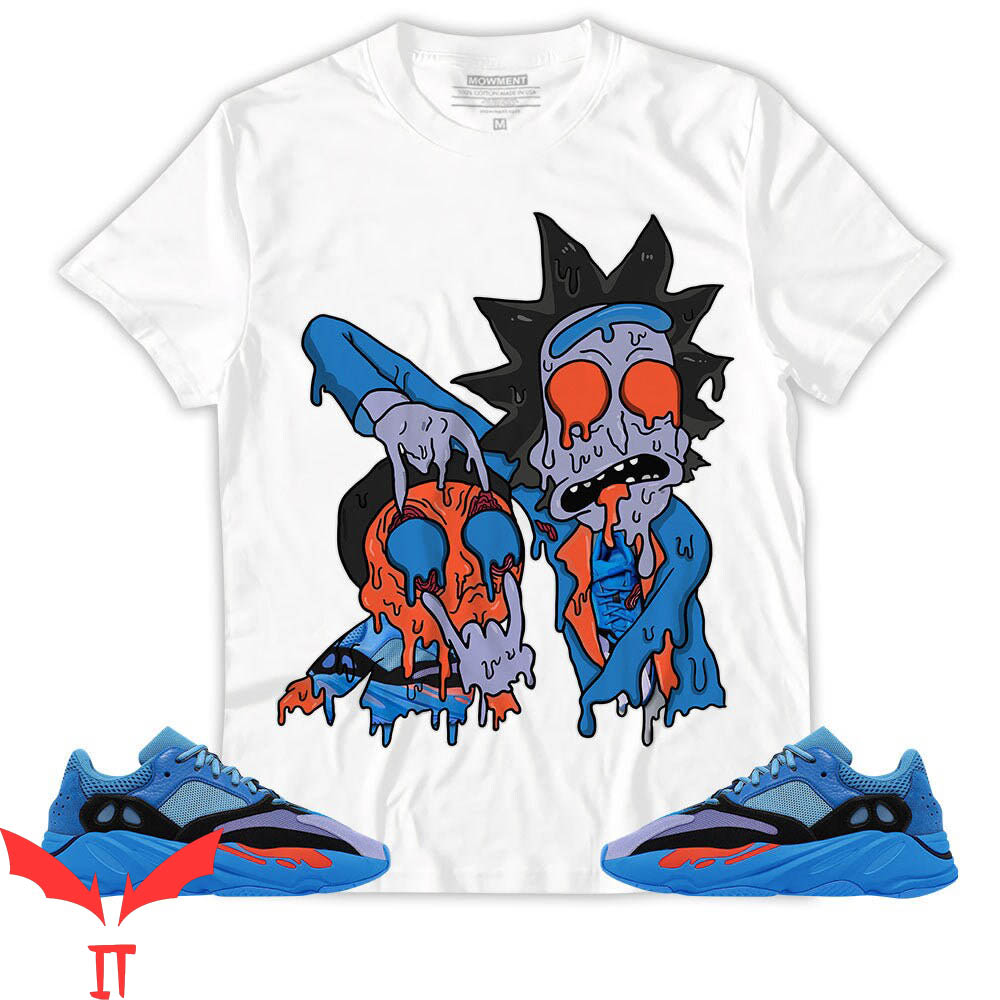 Yeezy 700 T-Shirt V1 Hi-Res Blue Rick And Drip Matching