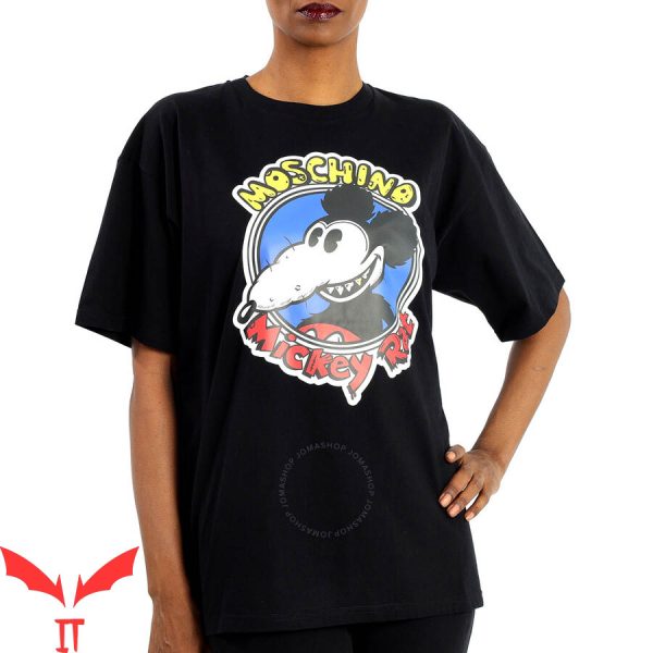 Mickey Rat T-shirt Vintage Retro Mickey Rat Scary Moschino