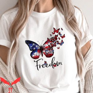 4th Of July T-Shirt Inspirational Freedom American USA Flag