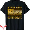 American Strong T-Shirt Pittsburgh Steel City Flag Vintage