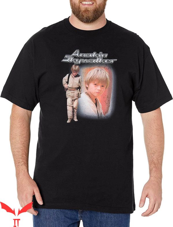 Anakin Skywalker T-shirt Childhood Photo Star Wars Big Fan