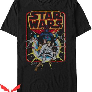 Anakin Skywalker T-shirt Darth Vader Old School Comic Retro
