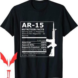 Black Rifle Coffee T-Shirt Nutrition Facts Gun Rifle Funny