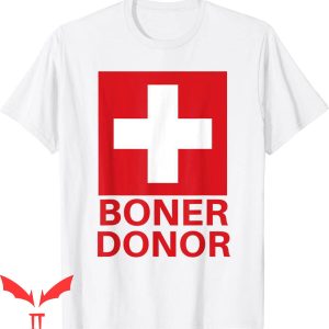 Boner Donor T-Shirt Lazy Halloween Inappropriate Humor Adult
