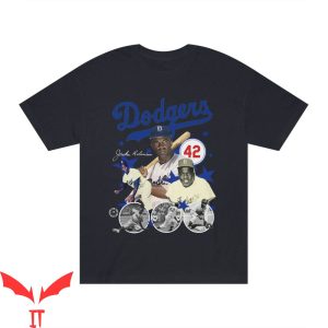 Brooklyn Dodgers T-Shirt Jackie Robinson Vintage Style Star