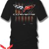 C6 Corvette T-Shirt C6 Logo And American Flag Shirt