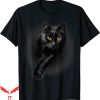 Cat Face T-Shirt Black Cat Yellow Eyes Gifts
