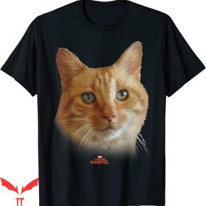 Cat Face T-Shirt Captain Marvel Goose Portrait Graphic