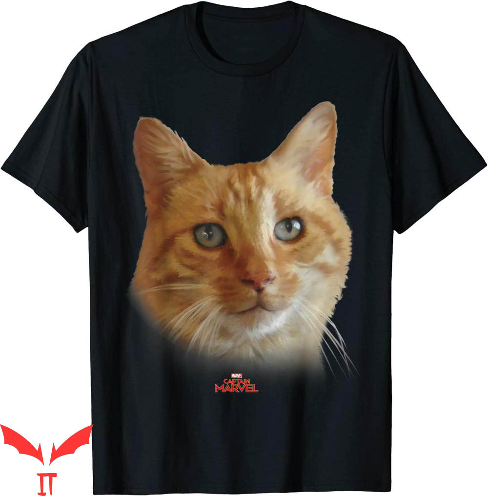Cat Face T-Shirt Captain Marvel Goose Portrait Graphic Cat Face T-Shirt Captain Marvel Goose Portrait Graphic