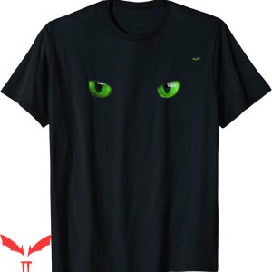 Cat Face T-Shirt Cool Halloween Eyes On