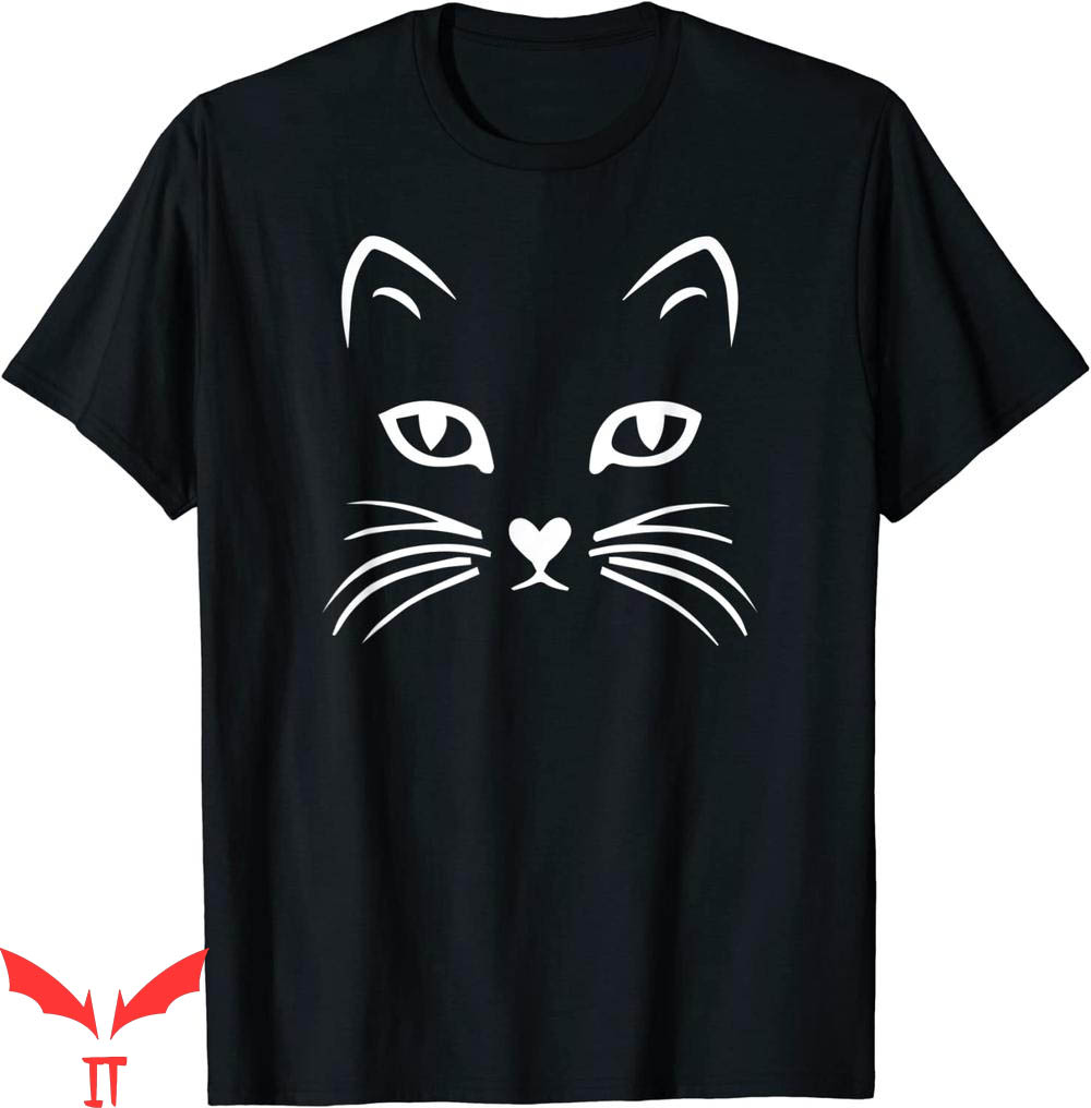 Cat Face T-Shirt Halloween For Cat Face T-Shirt Halloween For