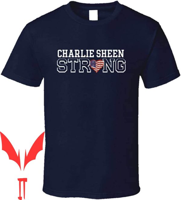 Charlie Sheen T-Shirt Party Hard Funny Fans Celebrity