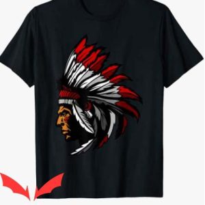 Chief Illiniwek T Shirt Native American Tee Shirt Lover
