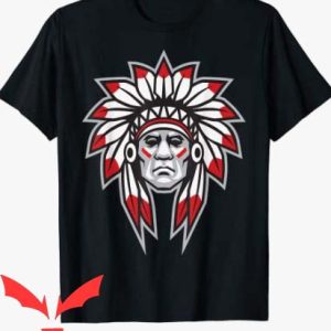 Chief Llliniwek T Shirt Native American Shirt Indian Tee