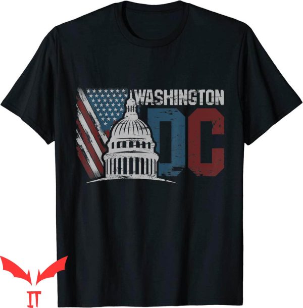 DC Urban Moms T-Shirt Washington DC Capitol Hill USA Flag