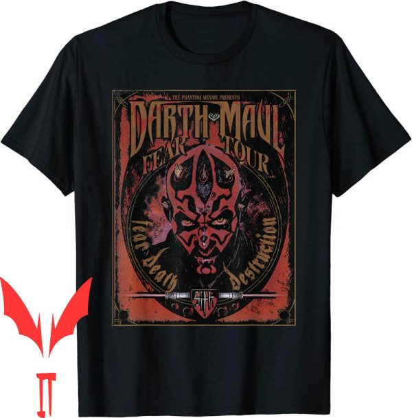 Darth Maul T-Shirt Star Wars Fear Tour Band