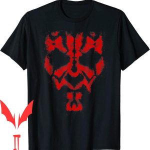 Darth Maul T-Shirt Star Wars Spray Paint Face