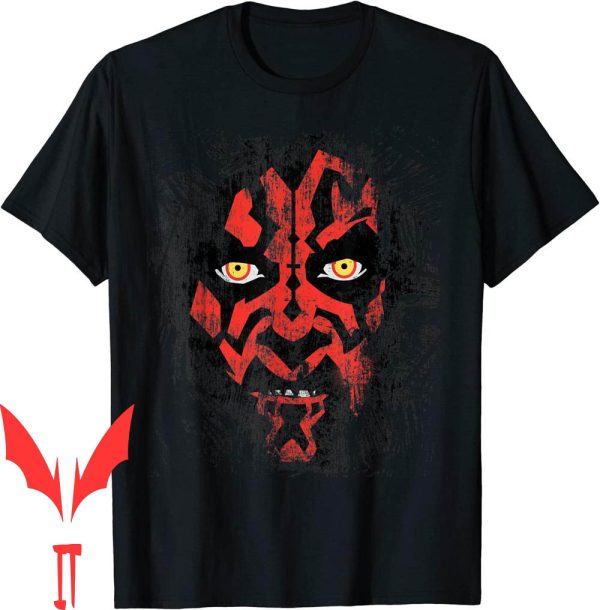 Darth Maul T-Shirt Star Wars Weathered Face