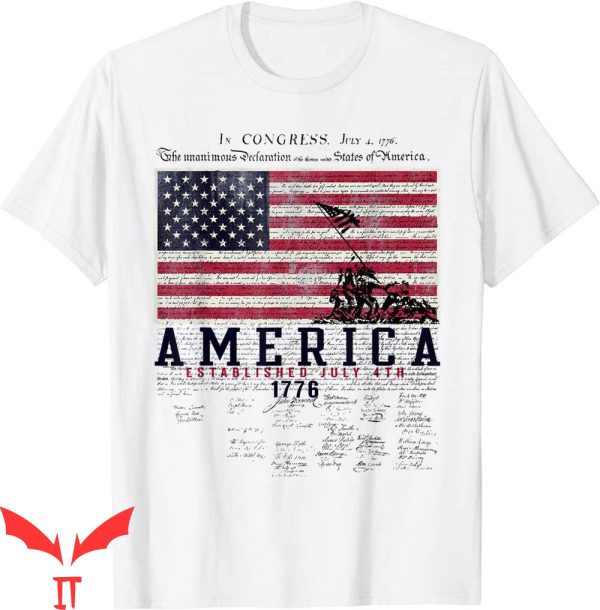 Declaration Of Independence T-Shirt America Established