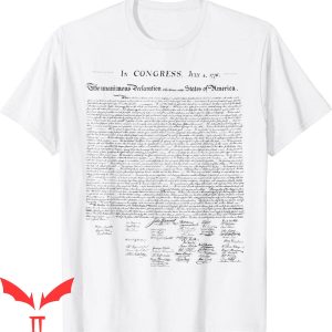 Declaration Of Independence T-Shirt Liberty USA Constitution